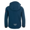 Trollkids Trollfjord children's softshell jacket (Trollfjord) - Mystical Blue/Orange Plain,