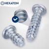 HEXATON Euro Screws with Round Head - 6.3 x 30