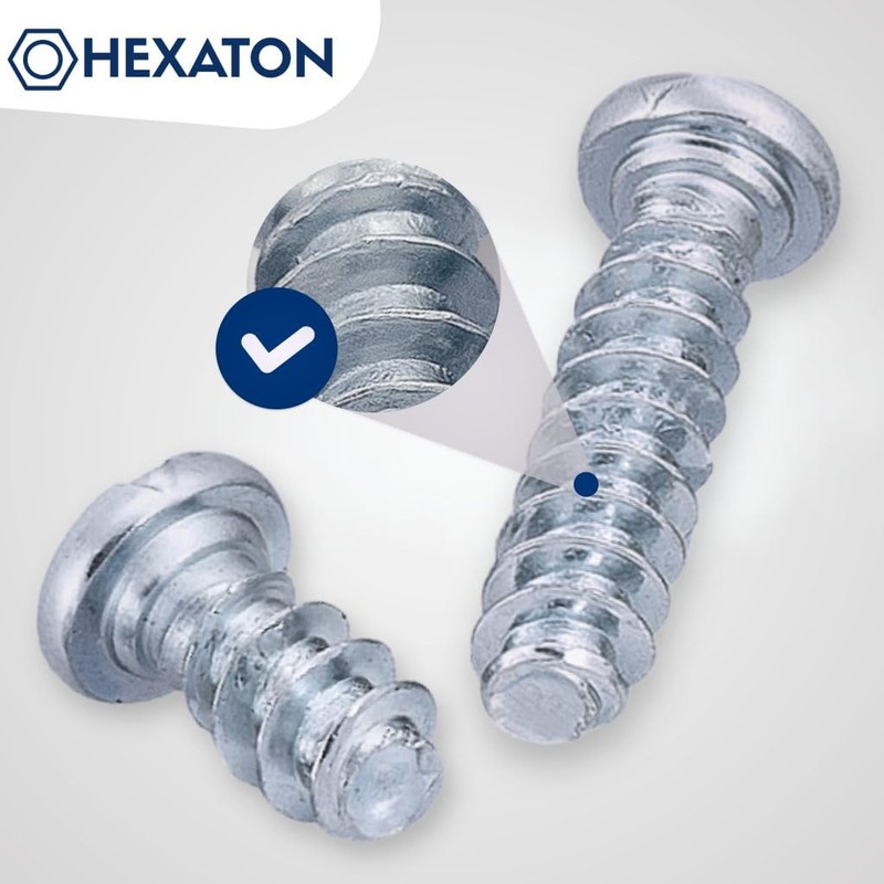 HEXATON Euro Screws with Round Head - 6.3 x 30