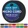 TECEUM Micro Paracord – Negro – 1,18 mm x 100