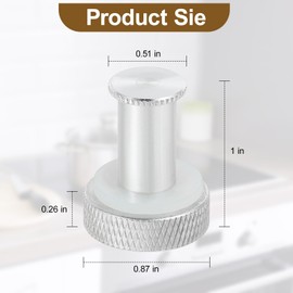 Pressure Canner/Cooker Parts for Presto, Replacement Part Air Vent Cover/Lock, 23Quart 409A 16QT Silver （2 Pack）