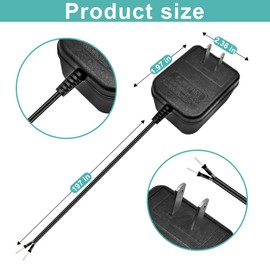 jiooyy 24 Volt Doorbell Power Adapter - 16.4ft Long C Wire Adapter, Doorbell Transformer Fits Ring, Nest Hello, Wyze, Eufy Video Doorbells and Ecobee,Sensi,Nest,Honeywell Thermostat(Black)