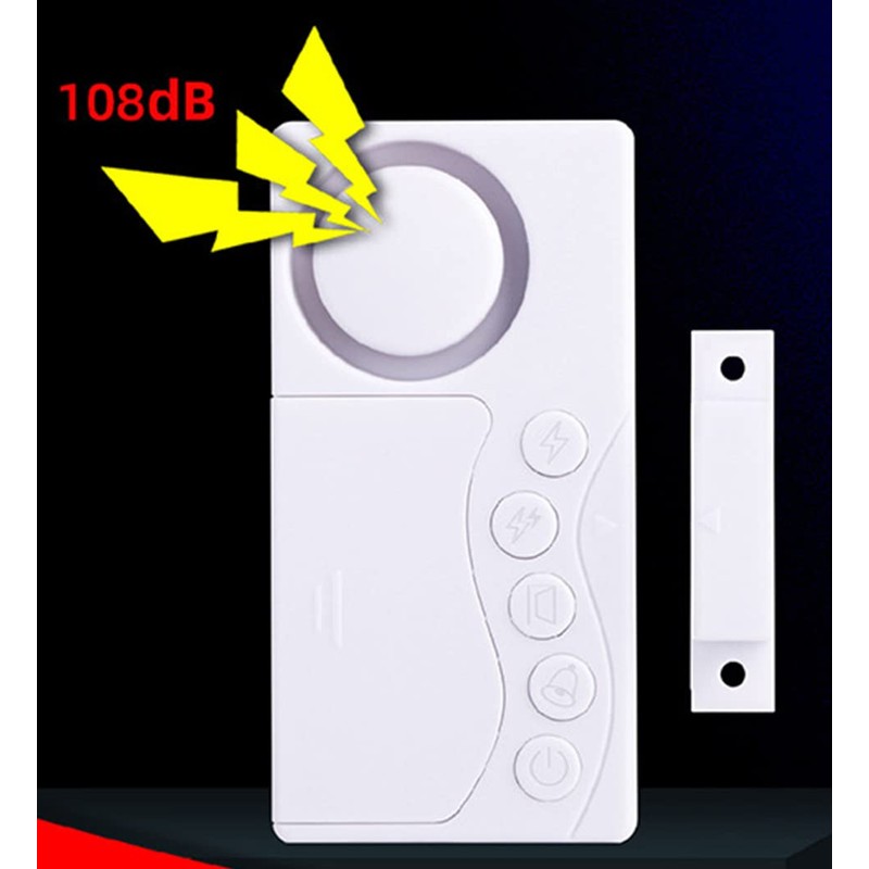 Magnetic Door Alarm for Fridge Doors, 4 Modes Home Security