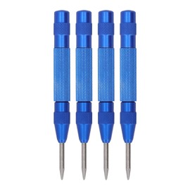 4Pcs Center Punch Automatic High Speed Steel 5in Tool Set Kit for Installation Maintenance Blue