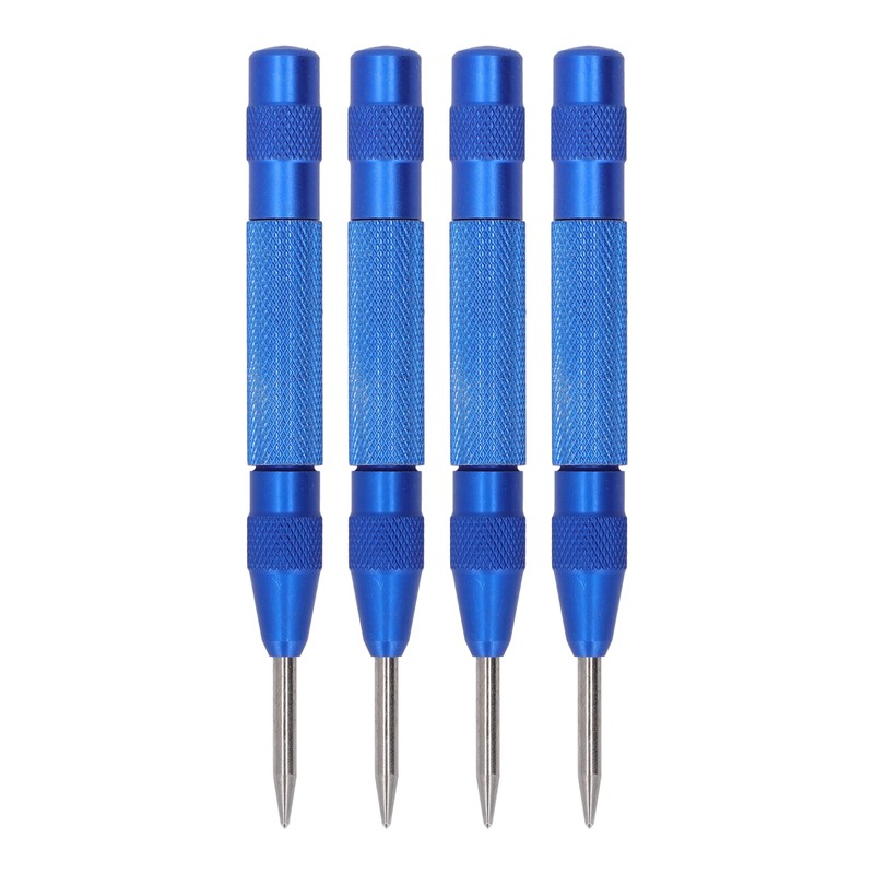 4Pcs Center Punch Automatic High Speed Steel 5in Tool Set