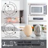 Bugucat Cucina Timer, Egg-shaped Egg Timer, Stainless Steel Kitchen Timer,