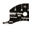 T TOOYFUL Violin Bridge Finger Scraper Carbon Fibre Black Multifunctional