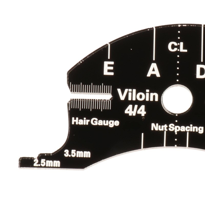 T TOOYFUL Violin Bridge Finger Scraper Carbon Fibre Black Multifunctional