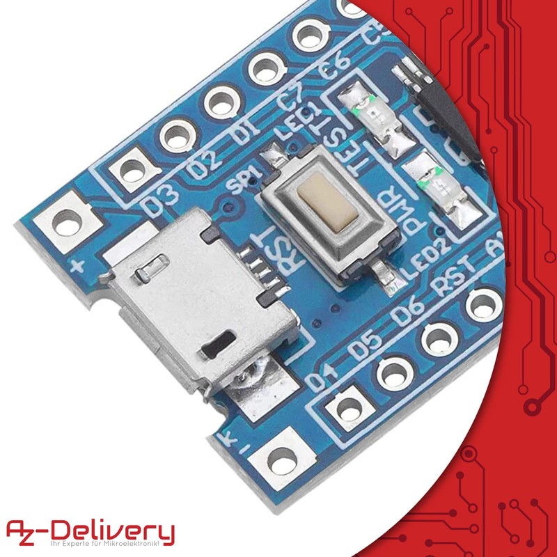 AZDelivery ARM STM8S103F3P6 8-bit Minimum System Microcontroller Development Board Module