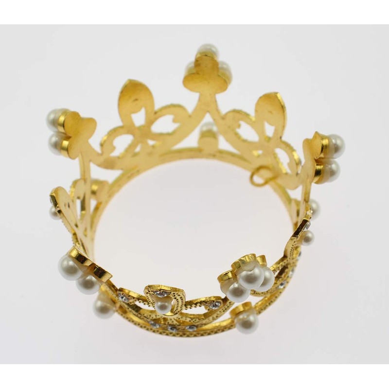 Olive-G Glitter Cute Tiara Crown Hair Accessory Gold