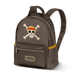 One Piece Skull-Heady Backpack, Brown, 15 x 24.5 cm, Capacity 8 L, brown, Heady Skull Backpack