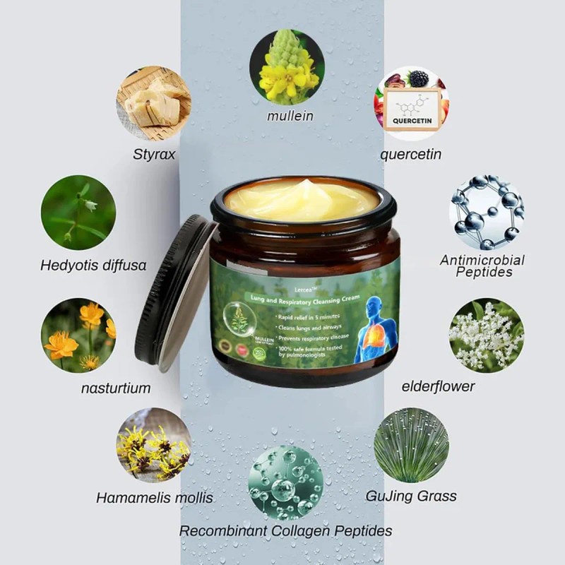 Crema Pulmonar Transparente De 2 Piezas Para Mejorar La Salu