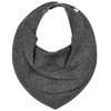 Pippi Ronne Neckerchief, Triangular Bib. - Dark grey blend