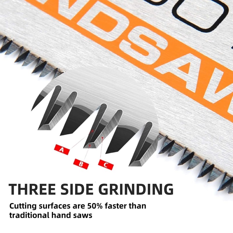 VANQUISH SharpTooth Handsaw 15 Inch 11-Point, Suitable for Cutting Boards,