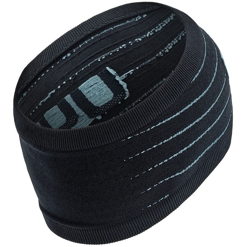 UYN Unisex Rapid Head Band, Black/Pearl Grey