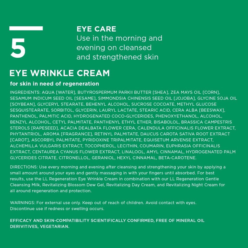 Annemarie Börlind LL Regeneration Eye Wrinkle Cream for Women 30