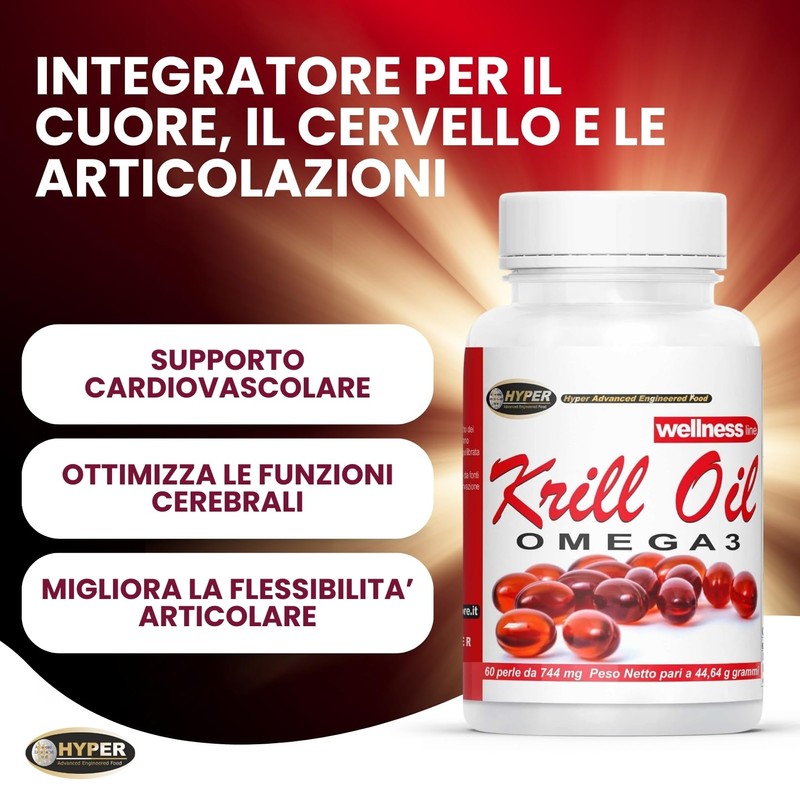 Hyper KRILL OIL OMEGA 3 1000 mg | Olio di
