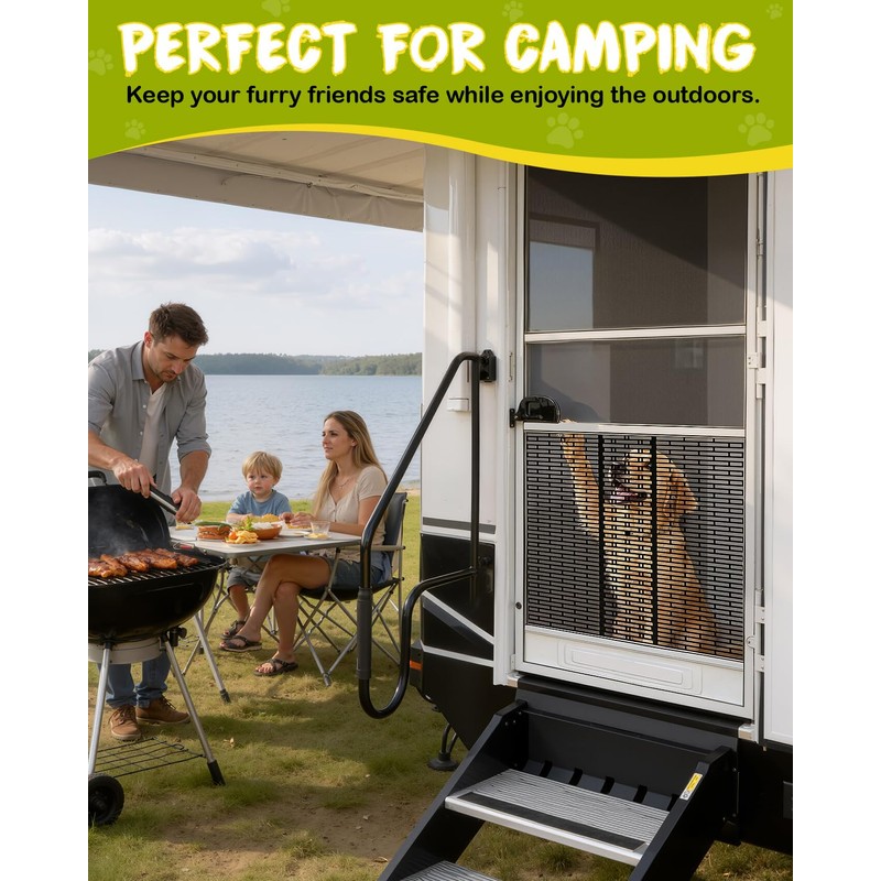 Altyostar RV Screen Door Protector for Dogs, Adjustable 16.46"-30.24" RV