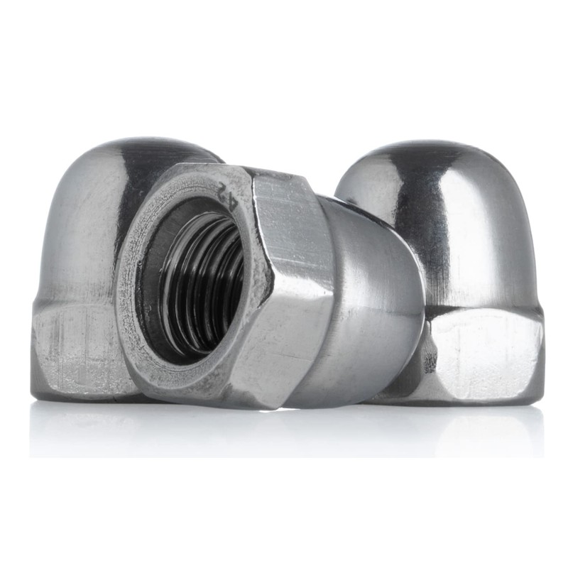 YoiYee Pack of 10 M10 Dome Cap Nuts - 304