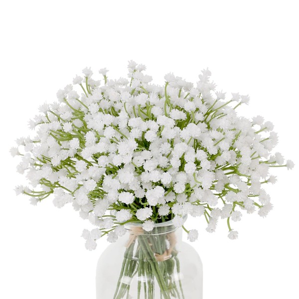 LILUYTO 6PCS 18 Bundles Babys Breath Artificial Flowers Real Touch