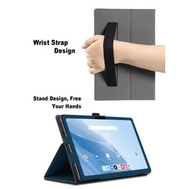 Case for UMIDIGI G1 Tab, 10.1 inch, UMIDIGI G1 Tab Tablet Case, Folding Stand Protective Cover with Pencil Holder and Wrist Strap, Full Protection. (Blue)