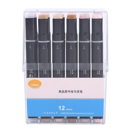 12/24/36 Colors Art Alcohol Twin Brush Marker Pens Skin color Set for Painting Highlighting