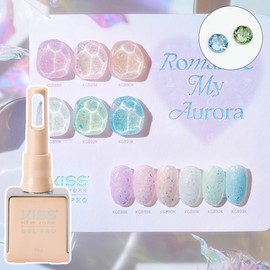 Kiss New York Romantic My Aurora 6 types of single items mother-of-pearl glitter gel / 키스뉴욕 로맨틱 마이 오로라 6종 단품 자개 글리터젤