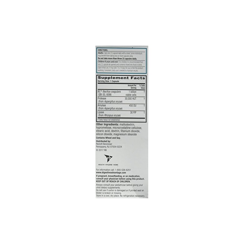 TABL Digestive Advantage Intensive Bowel Support Probiotics Supplement, 96 Count