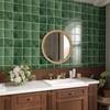 VaryStyle Green Peel and Stick Backsplash for Kitchen Bathroom Wall