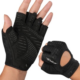 ATERCEL Fitness Gloves Men Women with Full Hand Padding Training Gloves, Sports Gloves Suitable for Gym, Weightlifting, Cycling L
