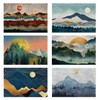 Mountains Sun Nature Scenery Placemats Set of 6,Table Mats Non-Slip