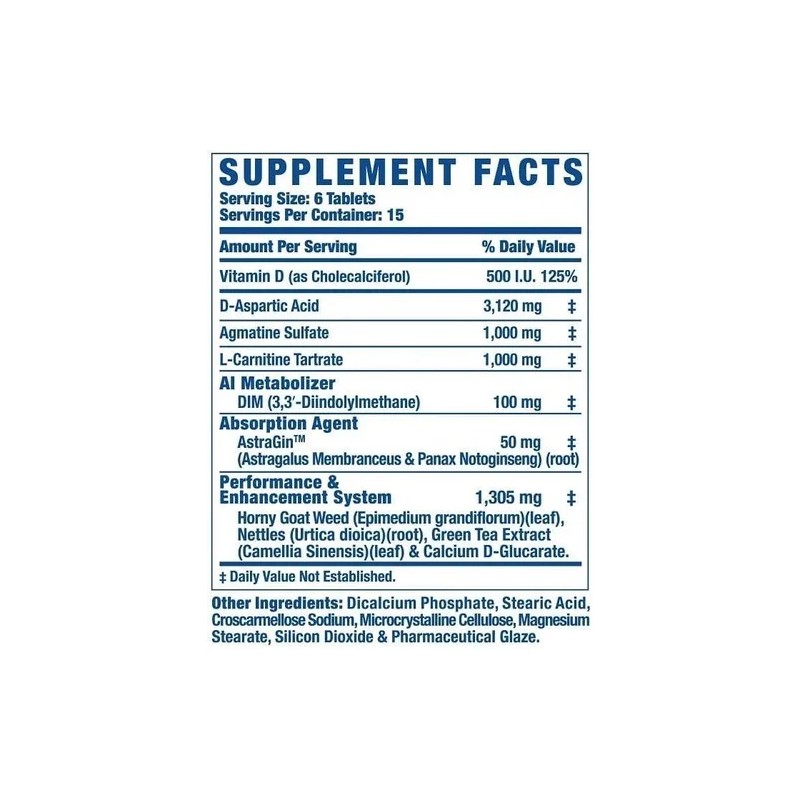 Ronnie Coleman King Test 8x 90 Tabletas Sin Sabor