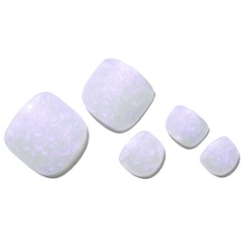 GLAMERMAID Press on Toenails, Spring Summer Handmade Rose Purple Gel Glue on Toe Nails, 24Pcs Glossy Toe Nails Reusable UV Finish Fake Nails Acrylic False Nails Manicure Kits for Women