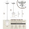 TENGXIN Modern Pendant Light for Kitchen Island, Brushed Nickel Hanging
