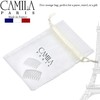 Camila Paris CP3108 French Hair Side Comb, Small, Curved White