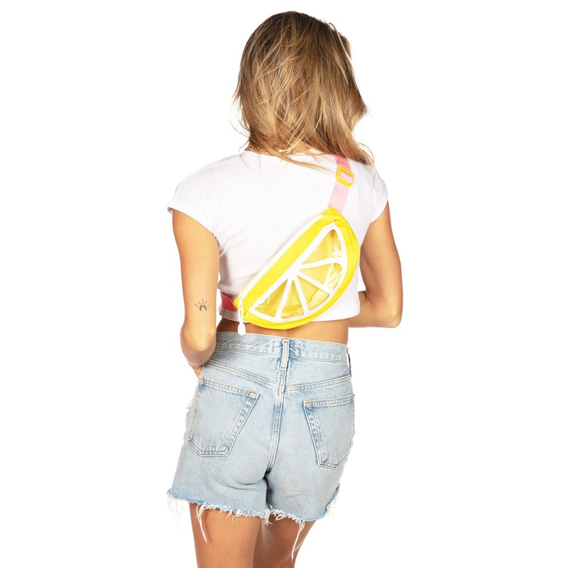 Tipsy Elves Lemon Spritzer Fanny Pack w/Drink Holder - 3D