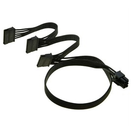 Zahara Cable sata SATA Splitter for Seasonic 6 Pin to 3 SATA 15 Pin SATA Power Supply Cable