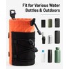 Neverwhy Water Bottle Holder Pouch with Hook Buckle, Backpack Water