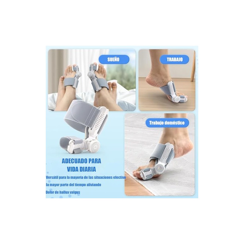 Vervex Corrector de Juanete Ajustable con 2 Protectores de Silicona