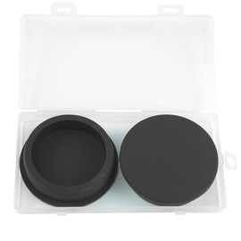 BOPOREAE 2 Pcs 63.6 mm Silicone Rubber Plug for 62.6-63.6 mm/2-7/16-2-1/2 in Round Holes, Waterproof T Type Rubber Stoppers, Soft Flexible Snap-On Seal Plugs Tube Pipe End Cover Caps Insert, Black