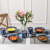 vicrays Wide Rim Soup Bowls - 27oz Ceramic Pasta Plates