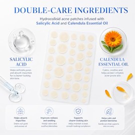 50 pegatinas desechables para acné y 72 puntos para espinillas, ultrafinas