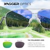 Xagger Polarized Brow Bar Square Aviator Sunglasses for Men Retro