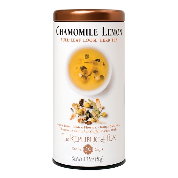 The Republic of Tea Herbal Full-Leaf Loose Tea (Chamomile Lemon Herbal, 1.75 oz)