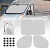Windshield Sun Shade Compatible with 2014-2025 Ram ProMaster Windshield and