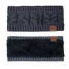Loritta Womens Ear Warmers Headbands Winter Warm Fuzzy Cable Knit