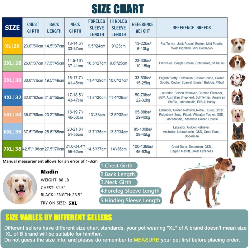 Yeapeeto Dog Sun Protection Cooling Suit UPF 50+, Quick-Dry Breathable