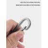 Lmbros Titanium Key Chain Bottle Opener, Carabiner Car Key Chains