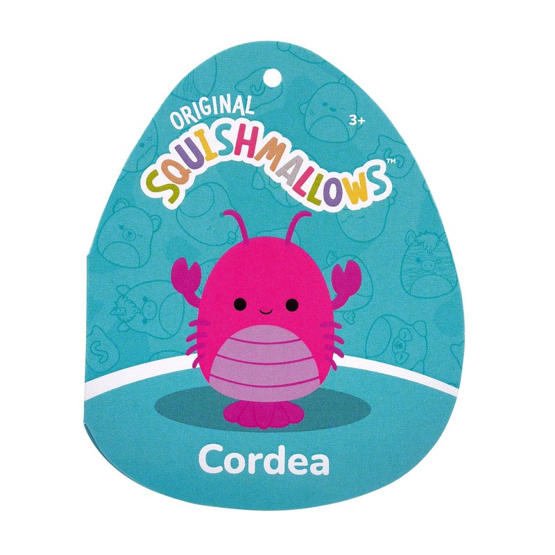 Squishmallows Original Peluche de 19 cm- Cordea Le Homard Rose
