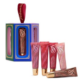 Victorias Secret Lip Gloss Gift Set, Flavor Favorites, Flavored Lip Gloss Set for Women, Includes 5 Lip Glosses                                       